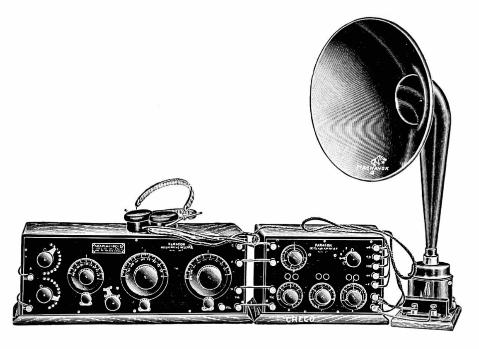 File:Early 1920s radio and horn speaker.png